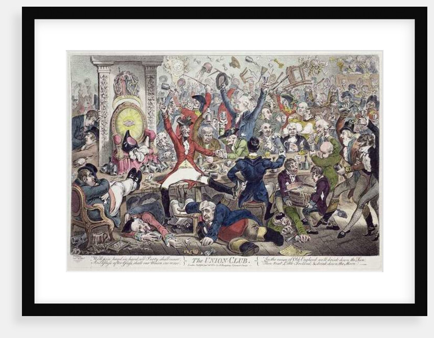 The Union Club, 1801 by James Gillray