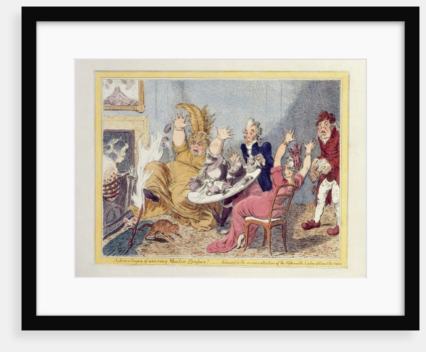 Advantages of Wearing Muslin Dresses! Dedicated to the Serious Attention of the Fashionable Ladies of Great Britain by James Gillray