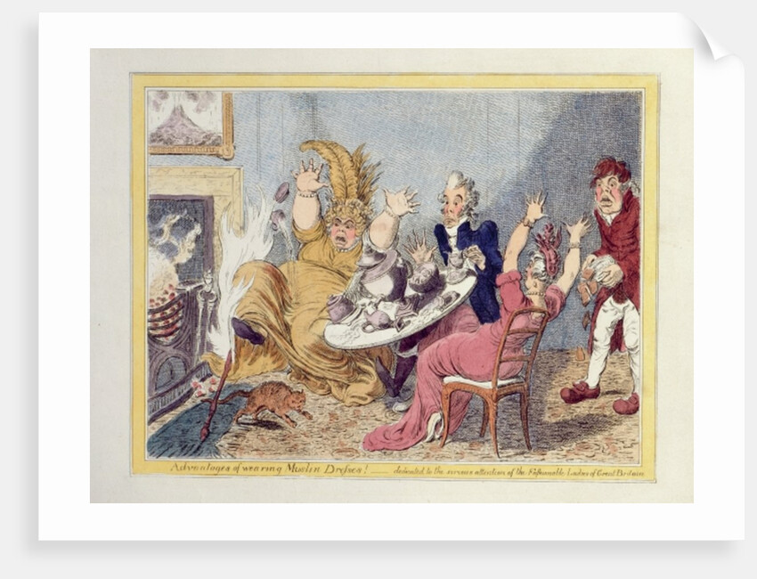 Advantages of Wearing Muslin Dresses! Dedicated to the Serious Attention of the Fashionable Ladies of Great Britain by James Gillray