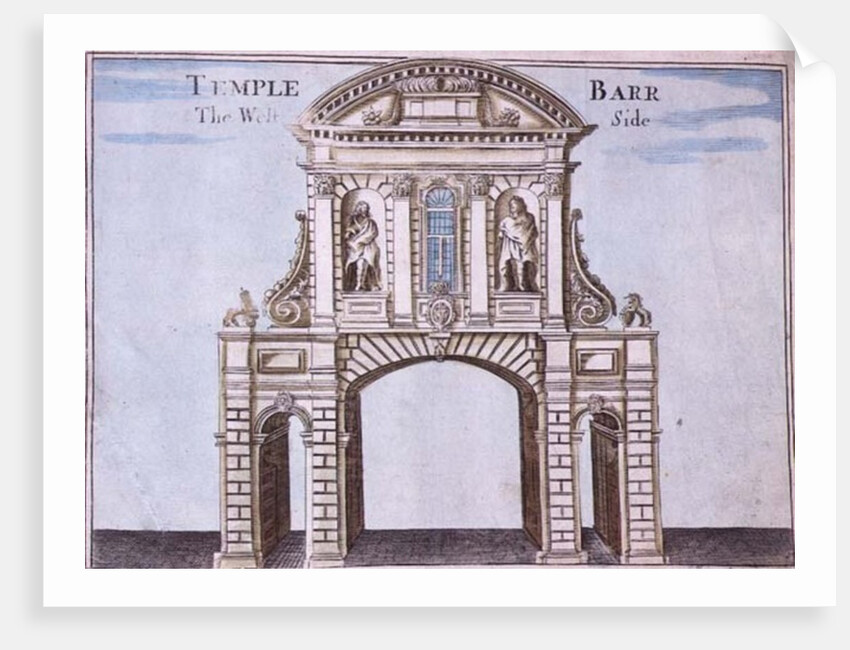 Temple Bar, the West Side by Robert Morden