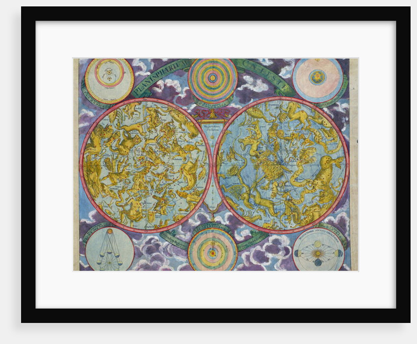 Celestial Map of the Planets by Georg Christoph II Eimmart