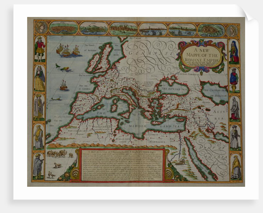 A New Map of the Roman Empire by John Speed