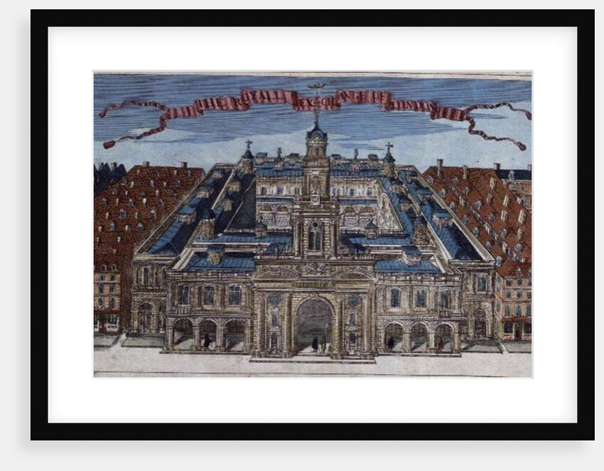 Royal Exchange from 'A Book of the Prospects of the Remarkable Places in and about the City of London' c.1700 by Robert Morden