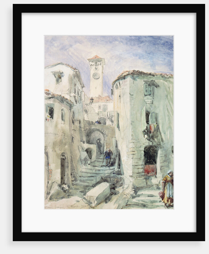 The Old Tower at Cannes, 1870 by William 'Crimea' Simpson