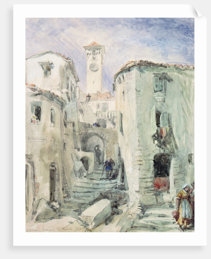 The Old Tower at Cannes, 1870 by William 'Crimea' Simpson