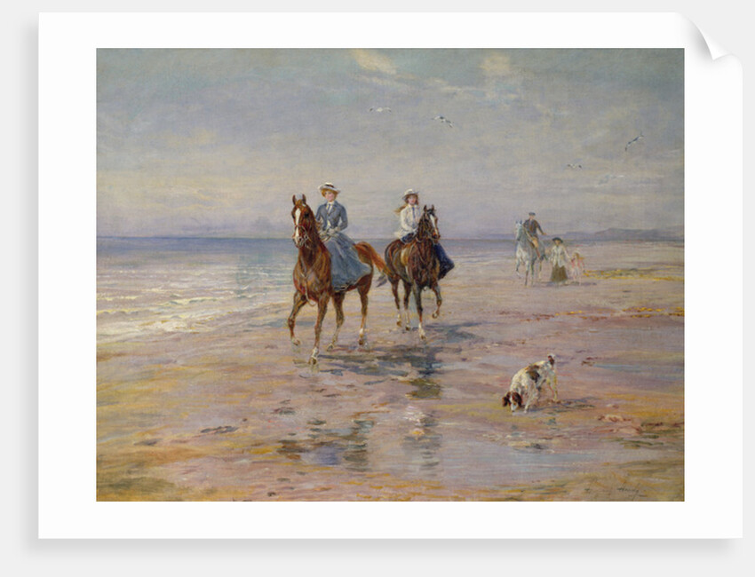 A Ride on the Beach, Dublin by Heywood Hardy