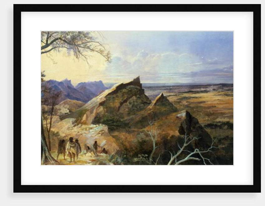 Aborigines in an Australian Landscape by George Rowe