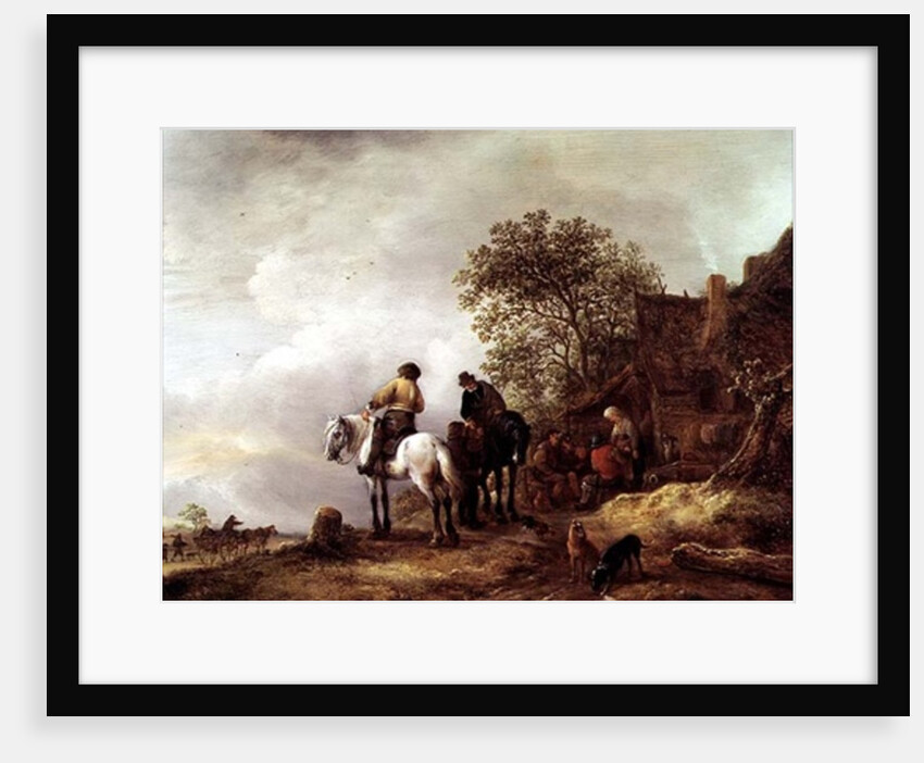 Landscape with Riders by Adriaen Jansz. van Ostade