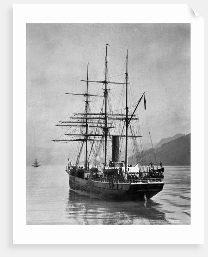 The Terra Nova sailed by Scott, in Antarctic waters, 1910 by English Photographer