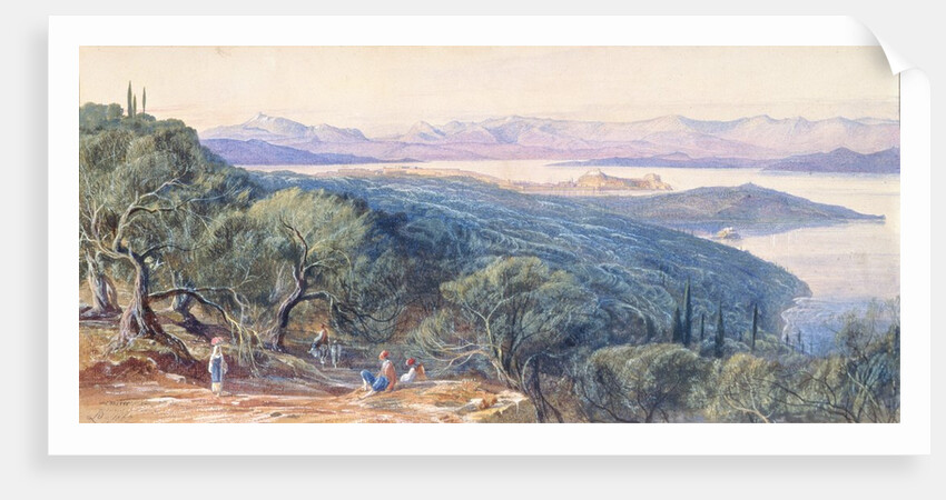 Corfu, 19th century by Edward Lear