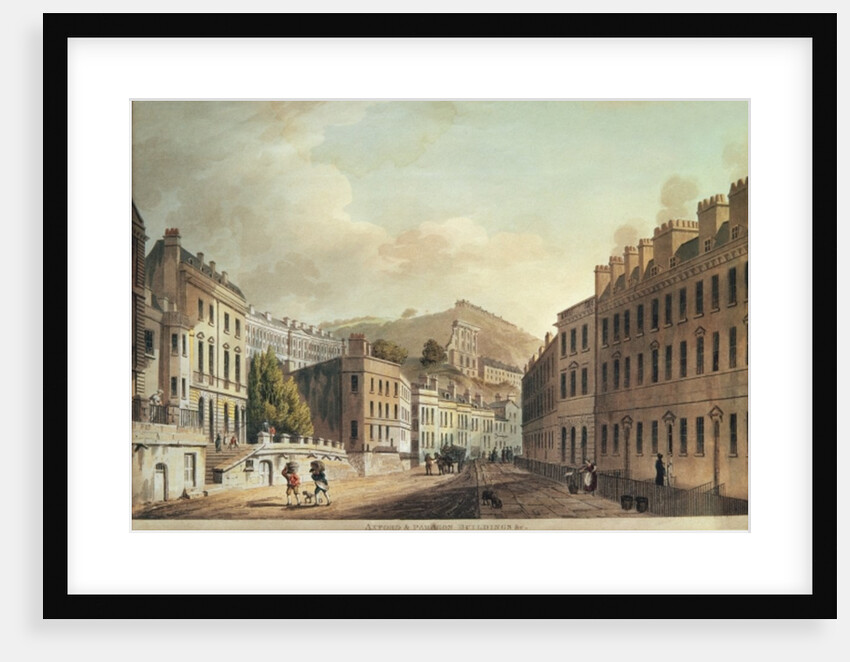 Axford and Paragon Buildings from 'Bath, Illustrated by a Series of Views' by John Claude Nattes