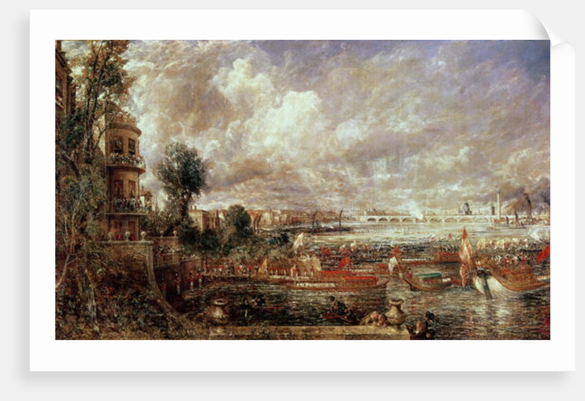 The Opening of Waterloo Bridge, Whitehall Stairs, 18th June 1817 by John Constable
