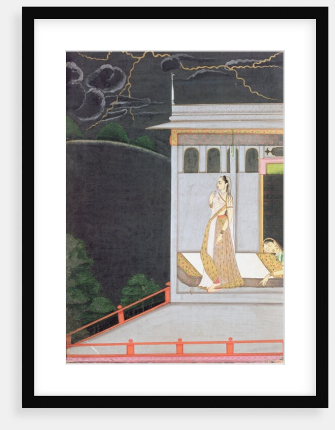 Lady waiting for her lover by Indian School