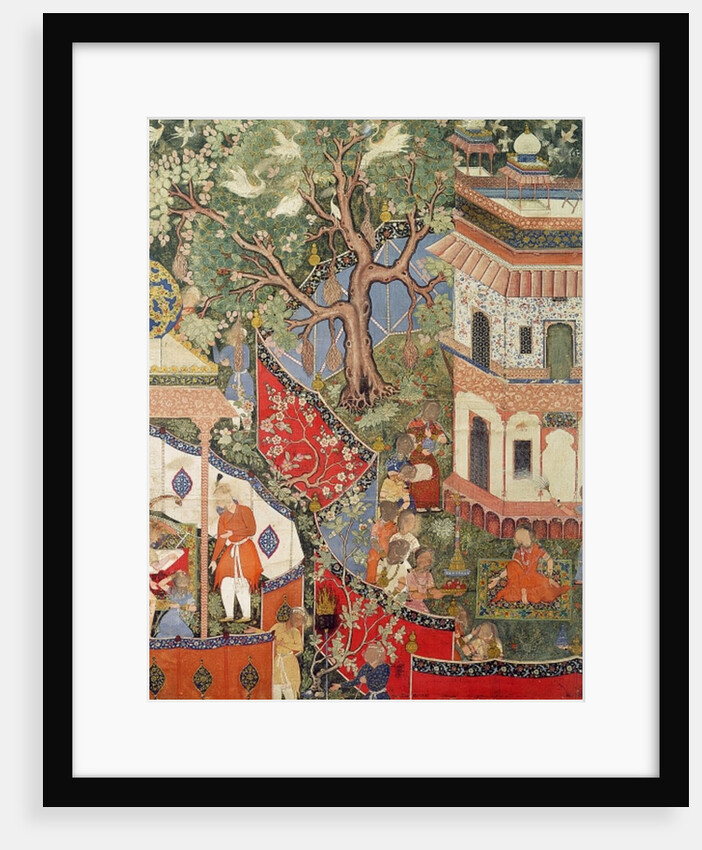 Rustam discovers the girl who has betrayed his love to Mihr Afruz by Anonymous