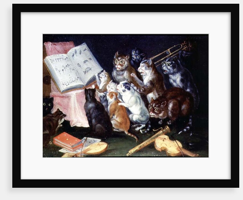 A Musical Gathering of Cats by Ferdinand van Kessel
