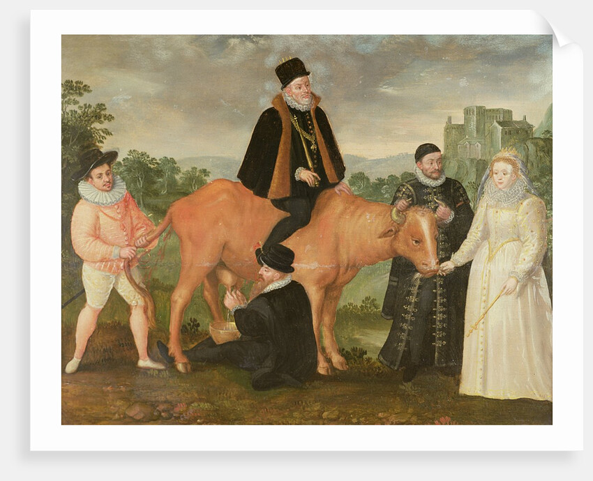 Portrait of Philip II, the Duke of Alencon, the Duke of Alba, William of Orange and Queen Elizabeth I by Philip Moro