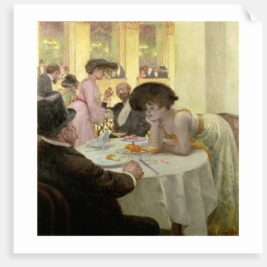 Dinner with Friends by Josef Engelhart