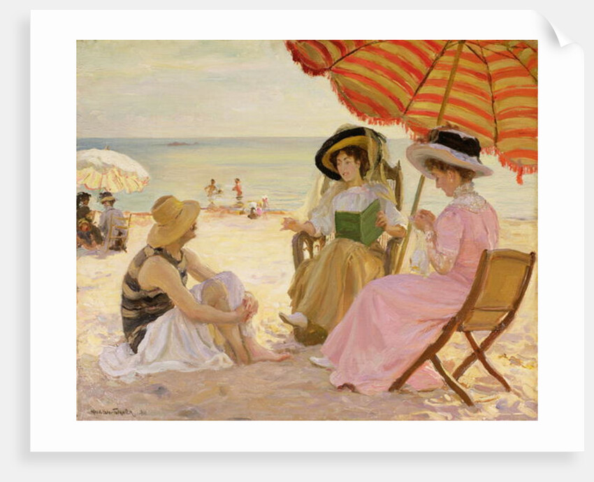 The Beach, 1929 by Alfred Victor Fournier