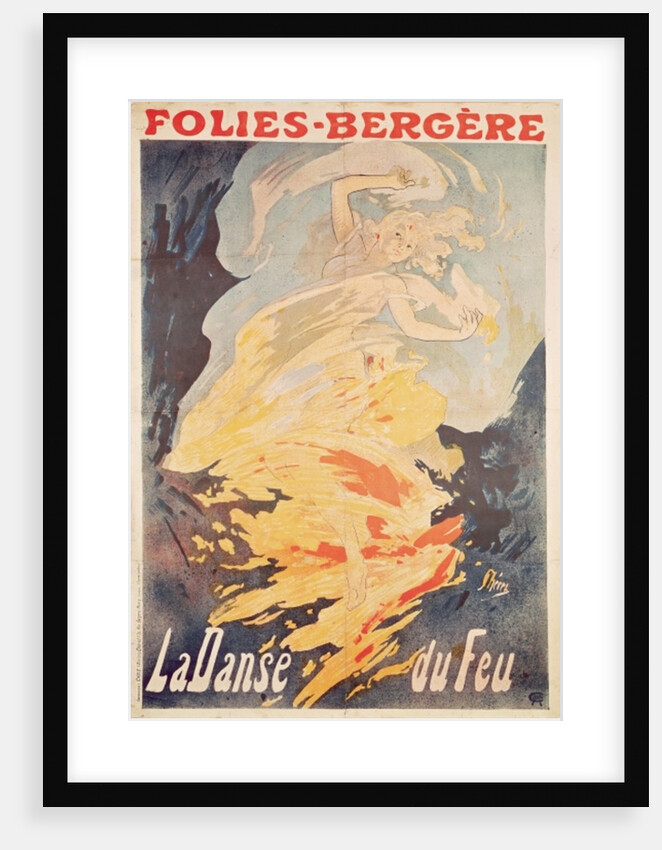 Folies Bergere: la Danse du Feu, France 1897 by Jules Cheret