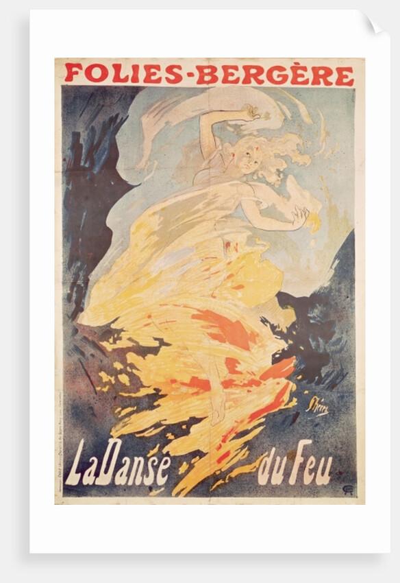 Folies Bergere: la Danse du Feu, France 1897 by Jules Cheret