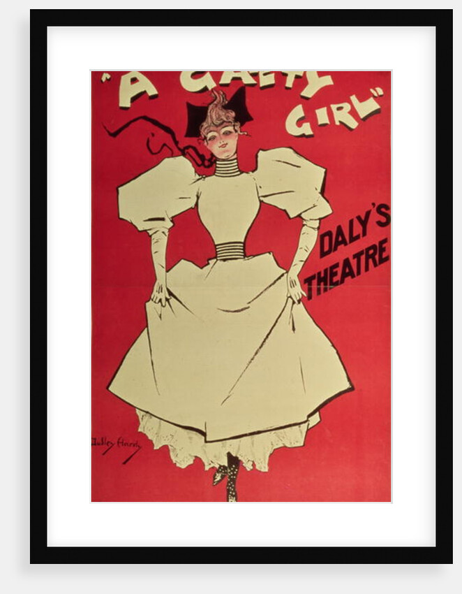 Poster advertising 'A Gaiety Girl' at the Daly's Theatre, Great Britain, 1890s by Dudley Hardy