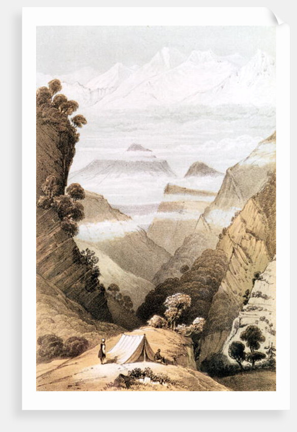 Mt. Kanchenjunga, Sikkim from Hooker's Journal, 1854 by Unknown