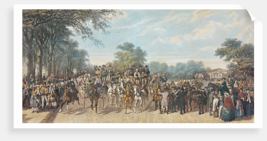 Return from the Derby, 1862 by John Frederick Herring Snr