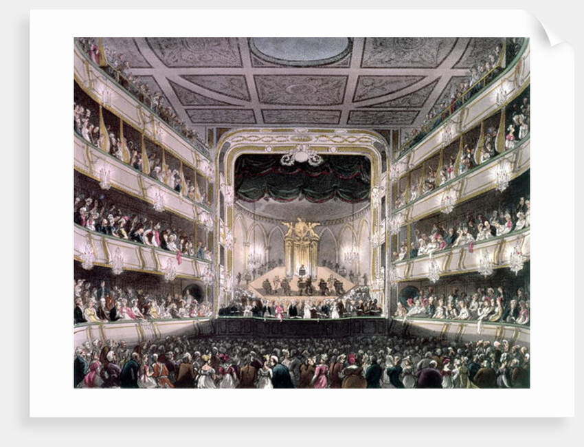 Covent Garden Theatre, 1808 by T. & Pugin A.C. Rowlandson