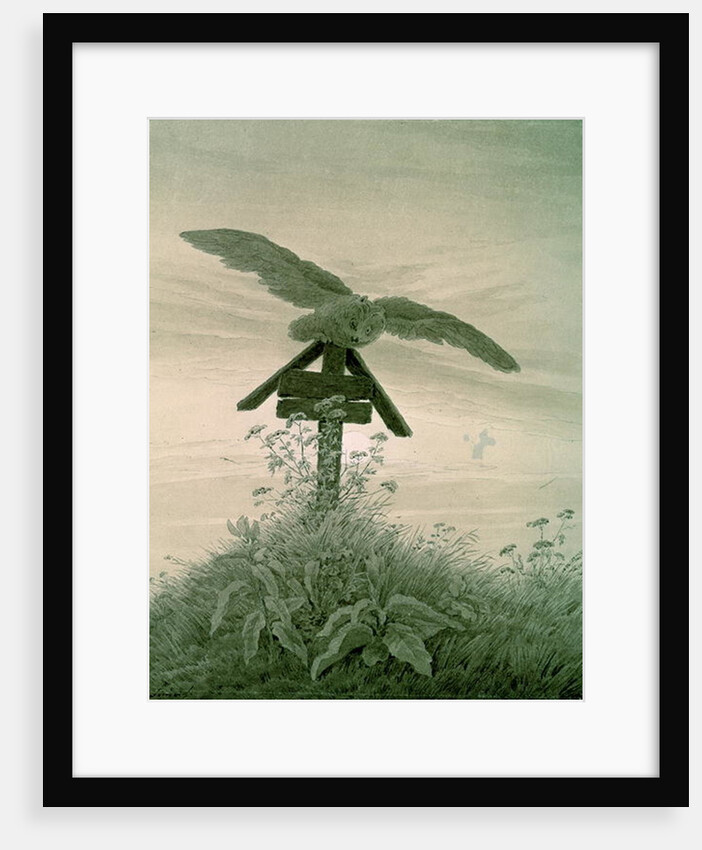 Owl on a Grave, 1836-7 by Caspar David Friedrich