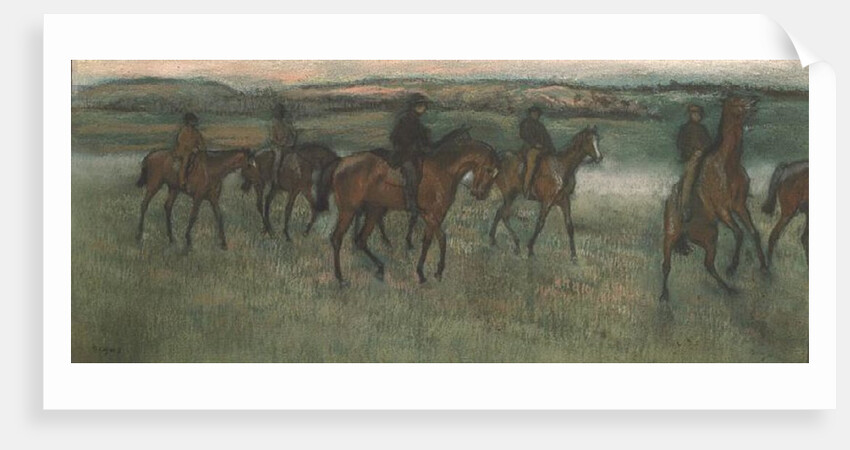 Racehorses by Edgar Degas
