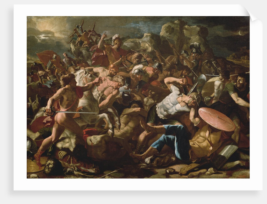 The Battle between the Israelites and the Amorites, 1625-26 by Nicolas Poussin