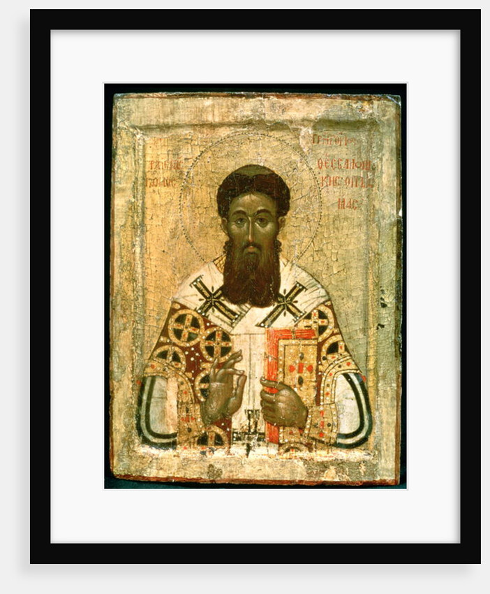 Icon of St. Gregory Archbishop of Thessaloniki by School Russian