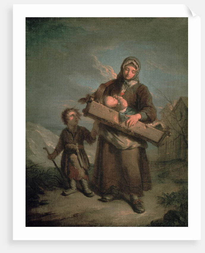 Poor Woman with Children by Jacques Dumont