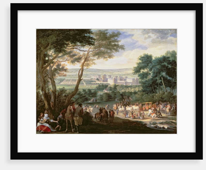 Louis XIV at Vincennes by Adam Frans van der Meulen