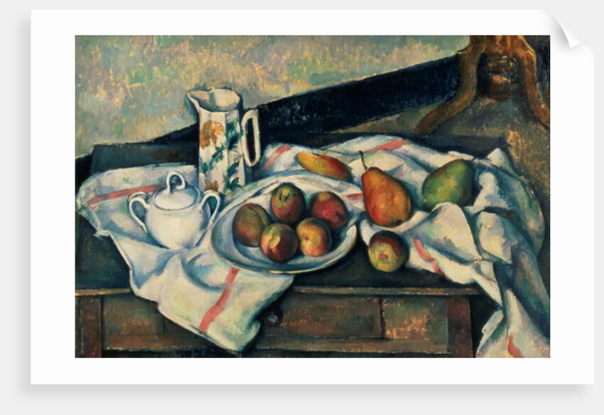 Still Life of Peaches and Pears, 1888-90 by Paul Cezanne