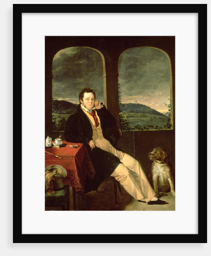 Portrait of Schubert by Melegh Gabor