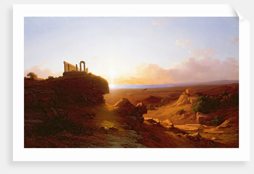Romantic Landscape, 1860 by Antal Ligeti
