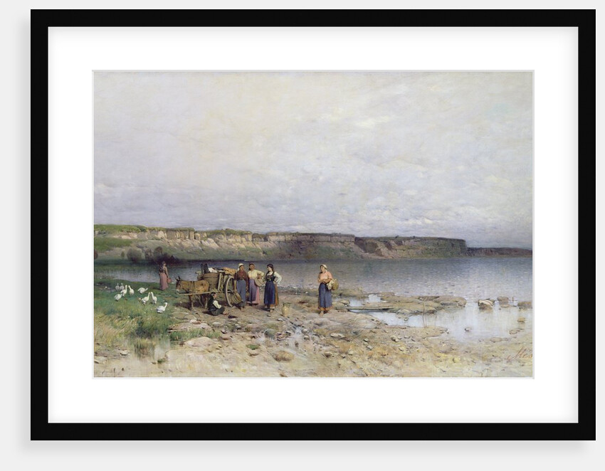 Lake Balaton with the Shore of Akarattya by Geza Meszoly