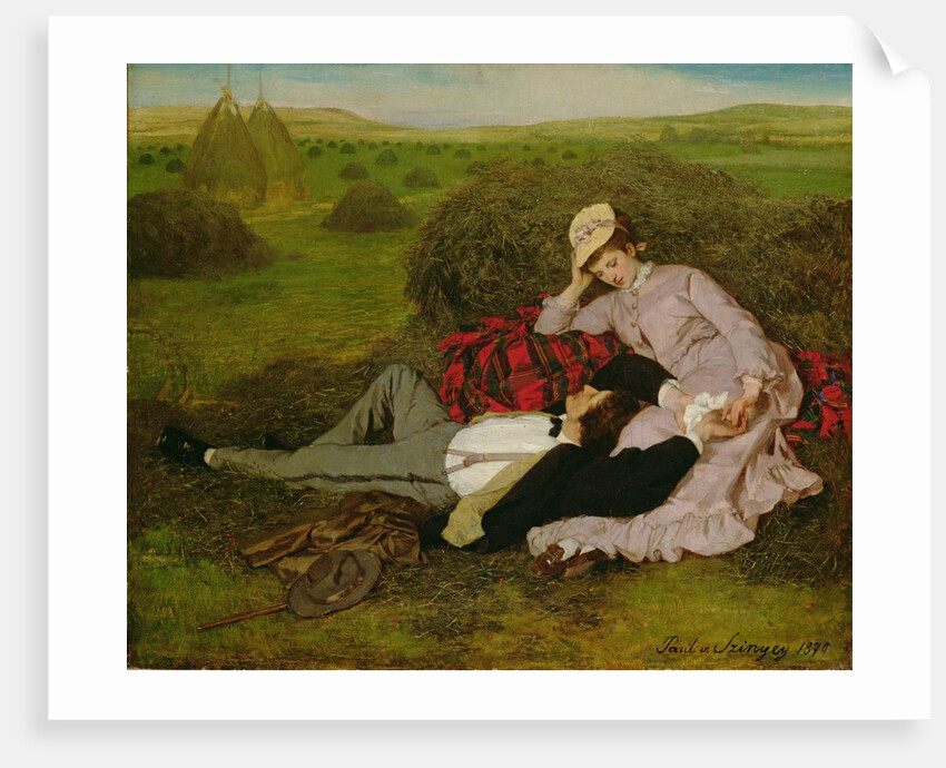 The Lovers, 1870 by Pal Szinyei Merse