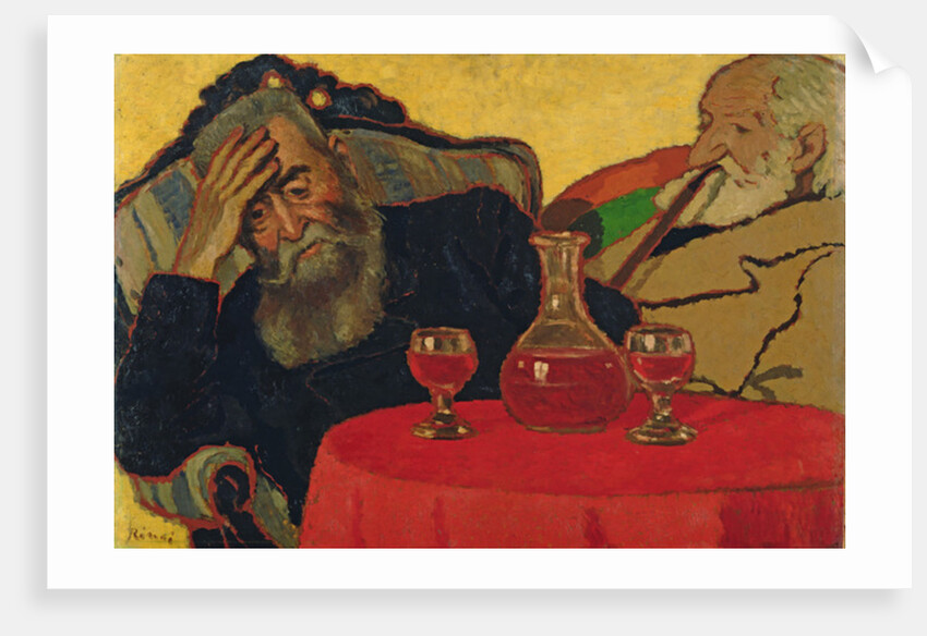 My Father with Uncle Piacsek Drinking Red Wine, 1907 by Jozsef Rippl-Ronai