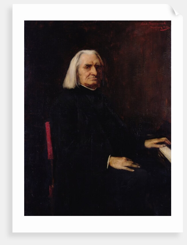 Portrait of Franz Liszt 1886 by Mihaly Munkacsy