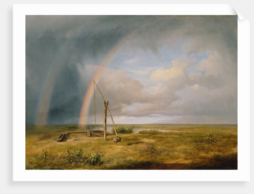Well Against a Rainbow, 19th century by Karoly I Marko