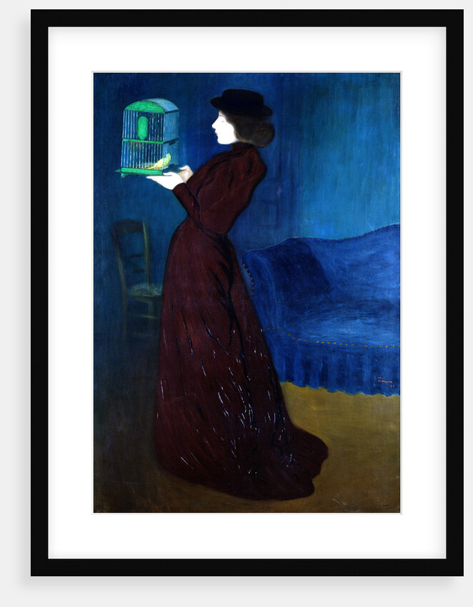 Woman with a Bird Cage by Jozsef Rippl-Ronai