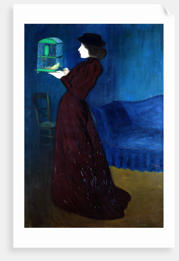 Woman with a Bird Cage by Jozsef Rippl-Ronai