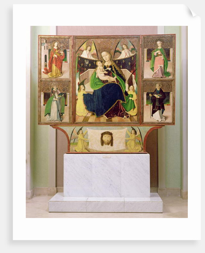 Altarpiece of the Virgin Mary from Liptoszentandras c.1480 by Hungarian School