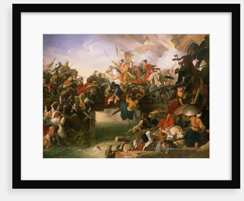 Zrinski's Charge from the Fortress of Szigetvár, 1825 by Johann Peter Krafft