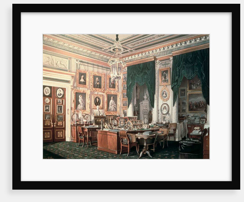 The Study of Alexander III at Gatchina Palace, c.1881 by Eduard Hau