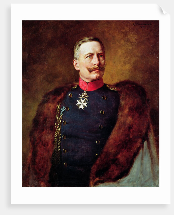 Portrait of Kaiser Wilhelm II by Bruno Heinrich Strassberger