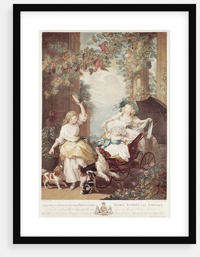 Princesses Mary, Sophia and Amelia, daughters of George III by John Singleton Copley