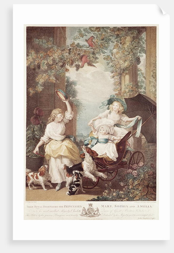 Princesses Mary, Sophia and Amelia, daughters of George III by John Singleton Copley